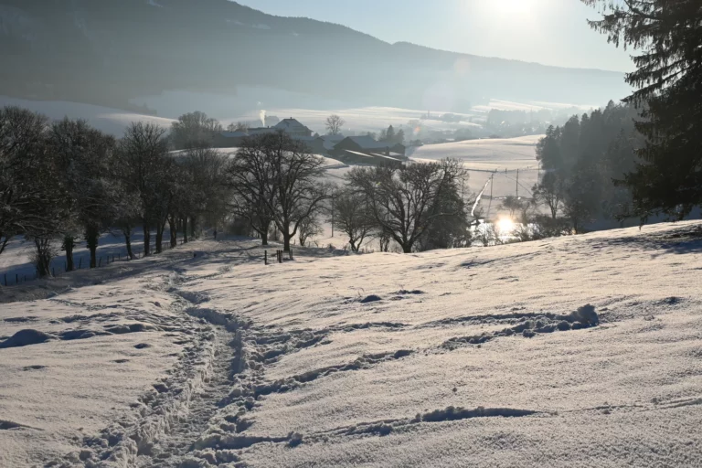 Balade en hiver, Courtelary, Jura bernois